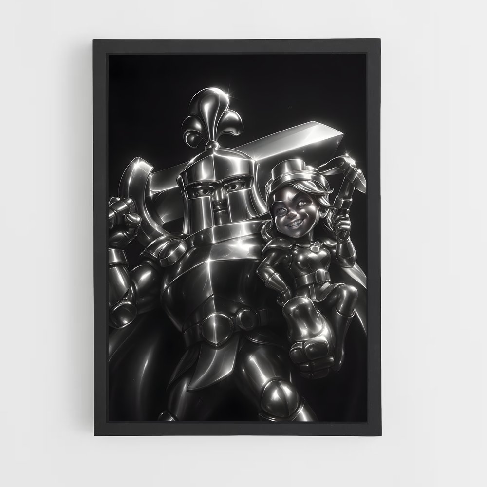 Poster Cyborg Noir – affiche Clash royale (vue 2)